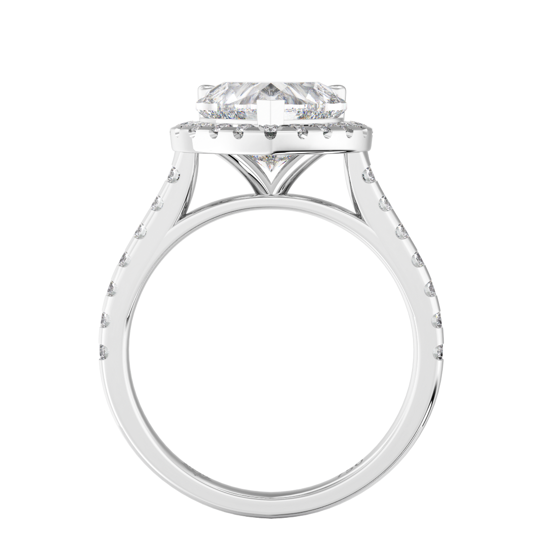 Brigitte Heart Shaped Diamond Engagement Ring