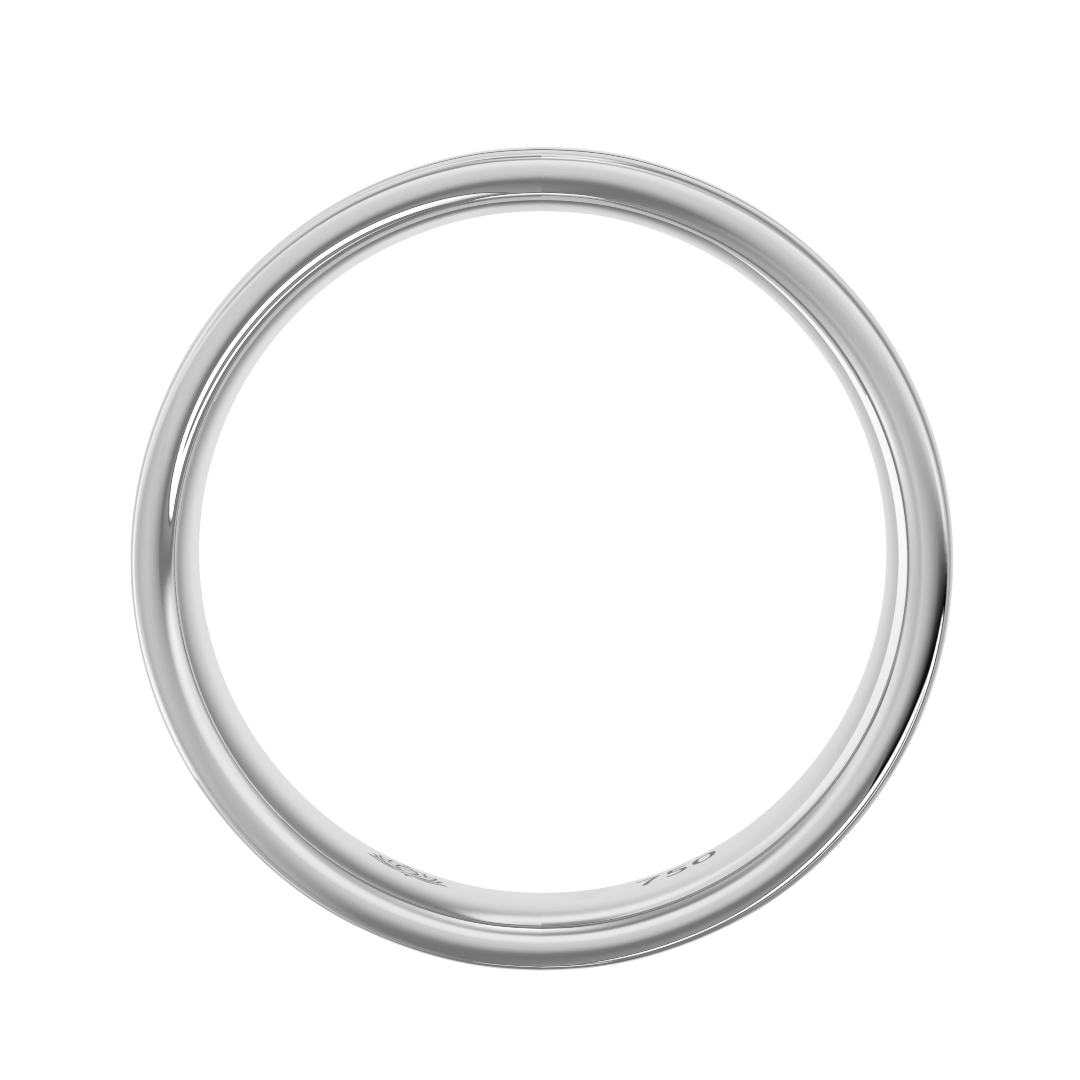 Sterling Grooved Matte Men's Band