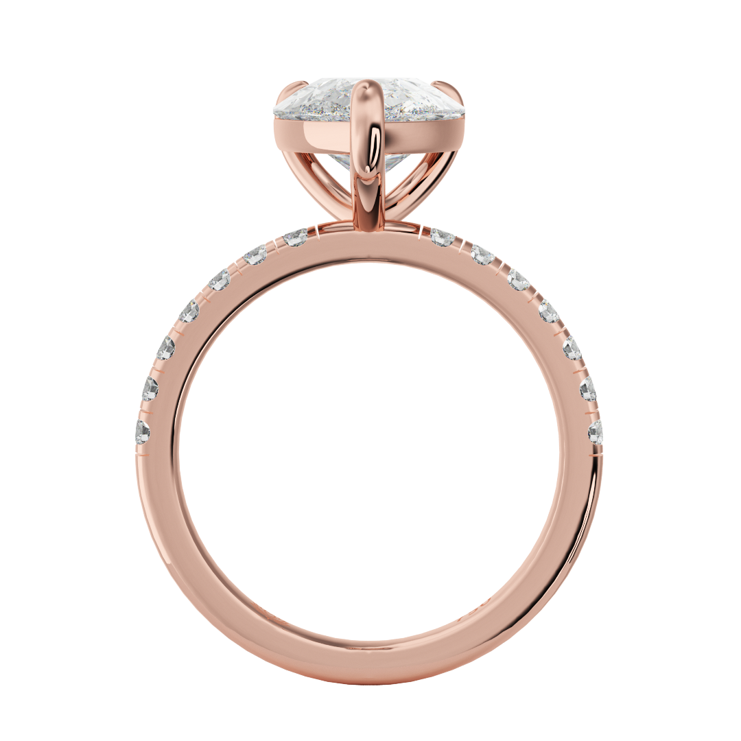 Evangeline Dewdrop Diamond Ring