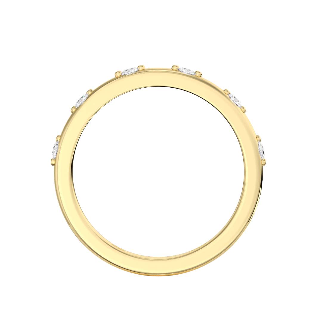 Serenity Round Spaced Diamond Band