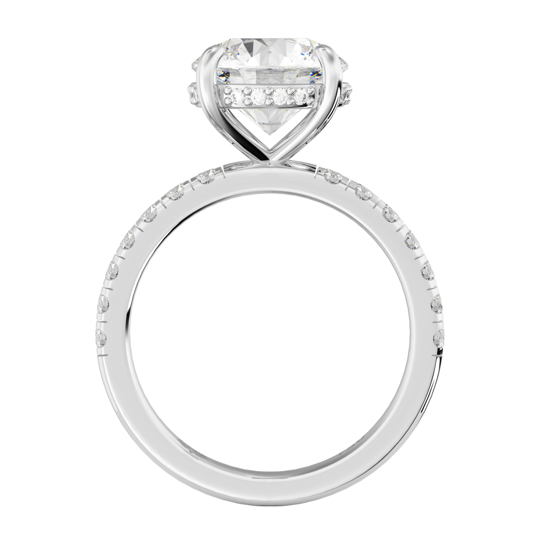 Beatrice Luminescence Round Diamond Ring