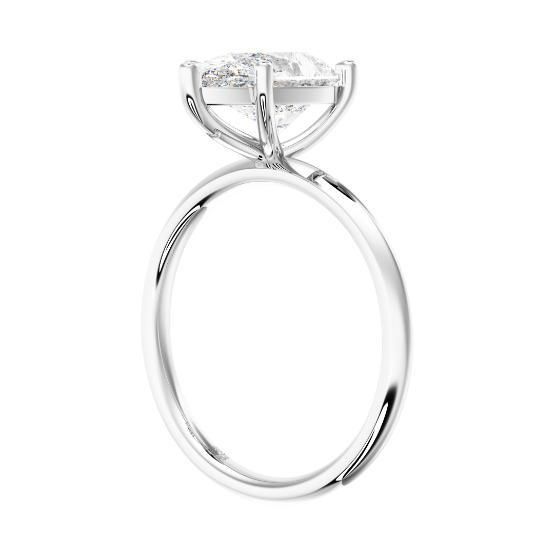 Denise Pear Solitaire Diamond Engagement Ring