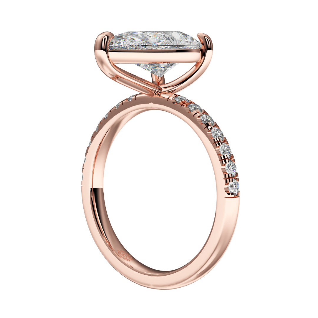 Evangeline Dewdrop Diamond Ring
