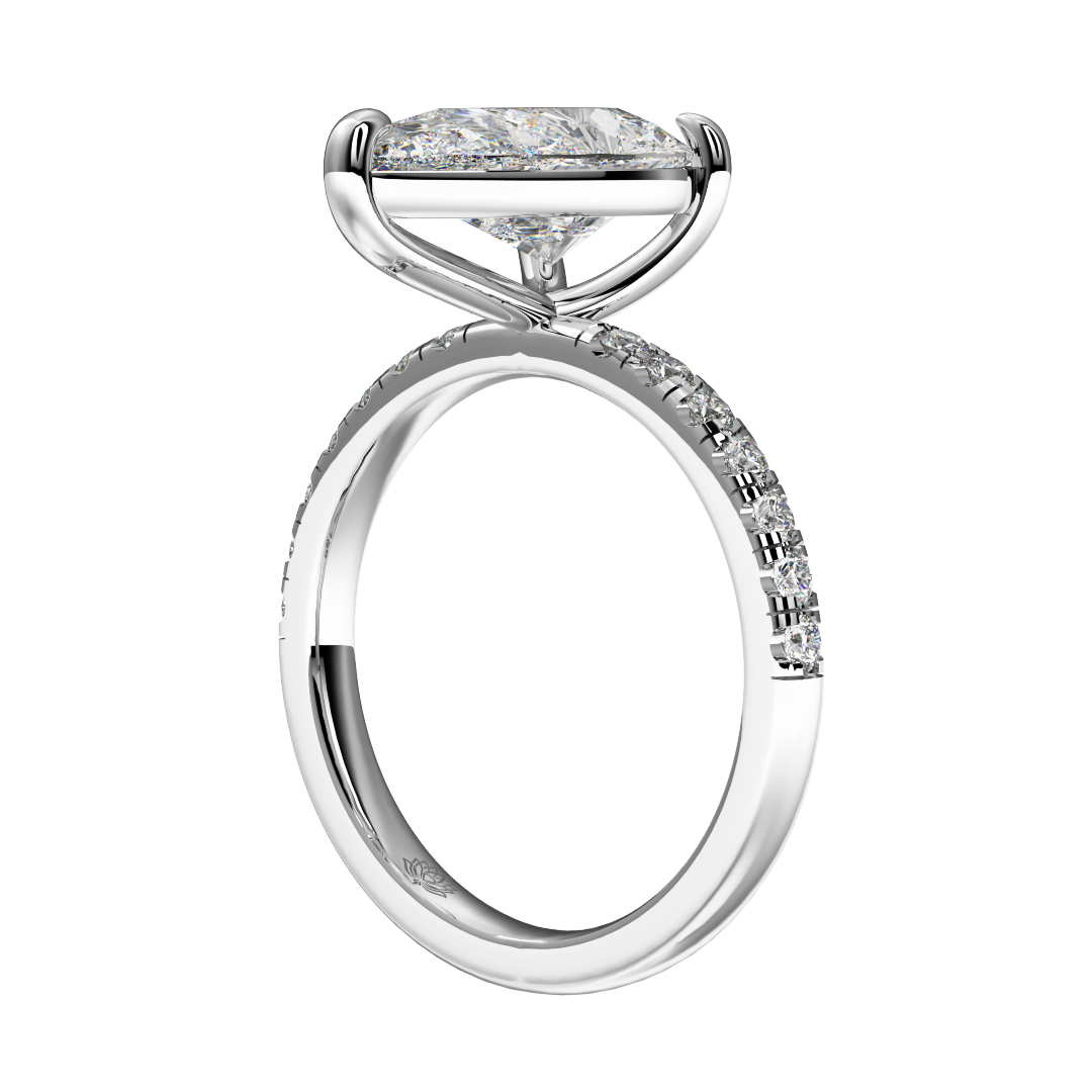 Evangeline Dewdrop Diamond Ring