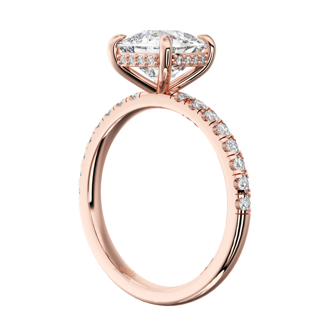 Delphine Lumière Cushion Cut Diamond Band