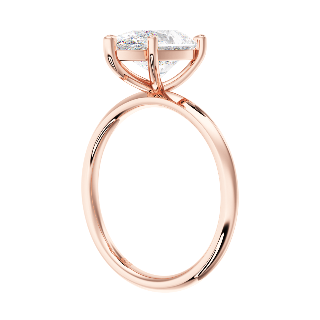 Denise Pear Solitaire Diamond Engagement Ring