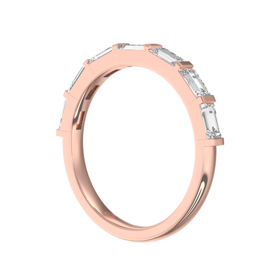 Theodora Baguette Cut Diamond Wedding Band