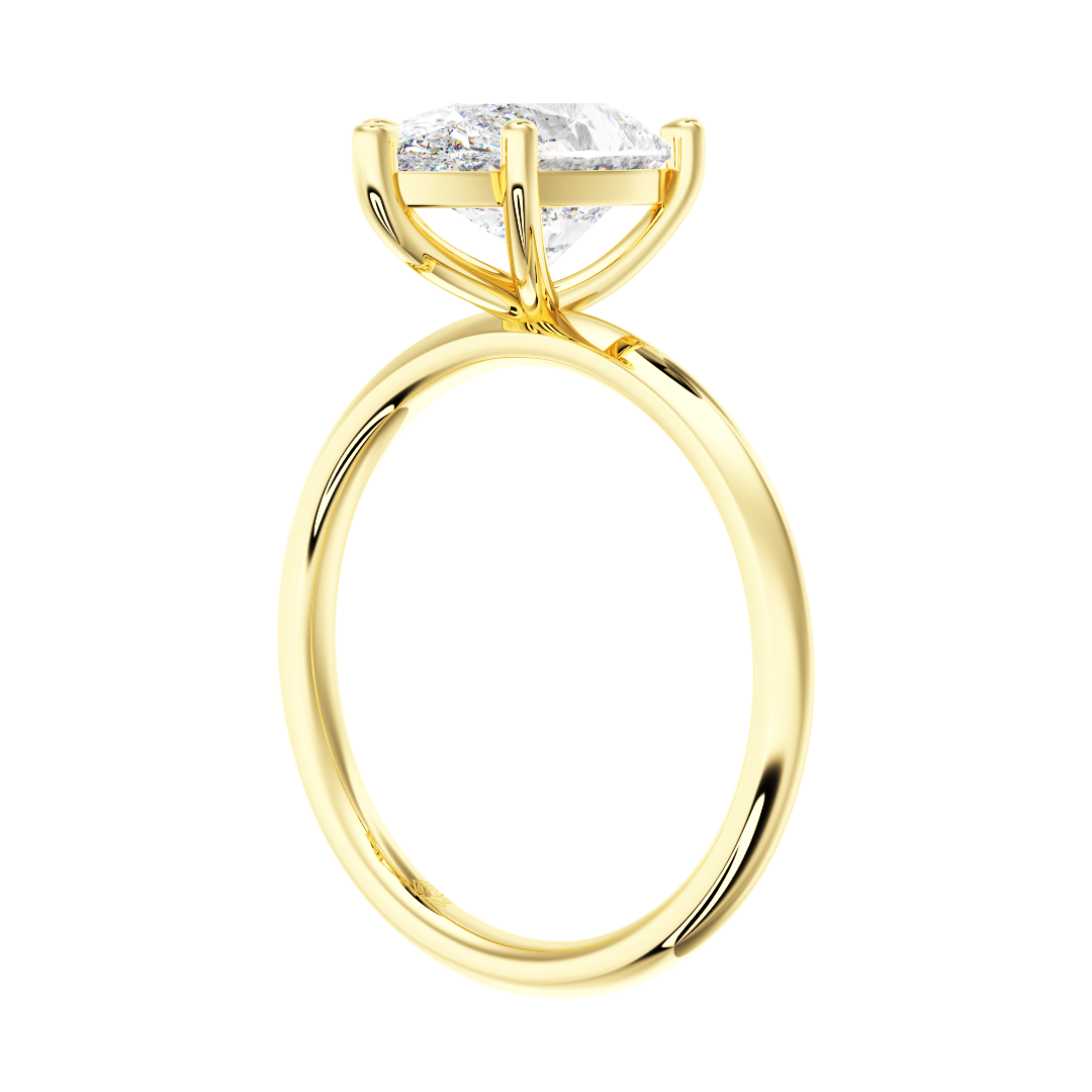Denise Pear Solitaire Diamond Engagement Ring