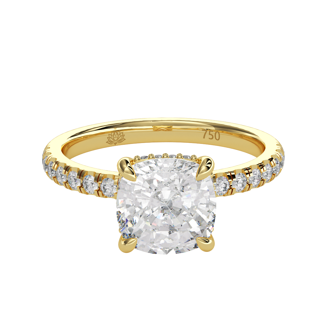 Delphine Lumière Cushion Cut Diamond Band