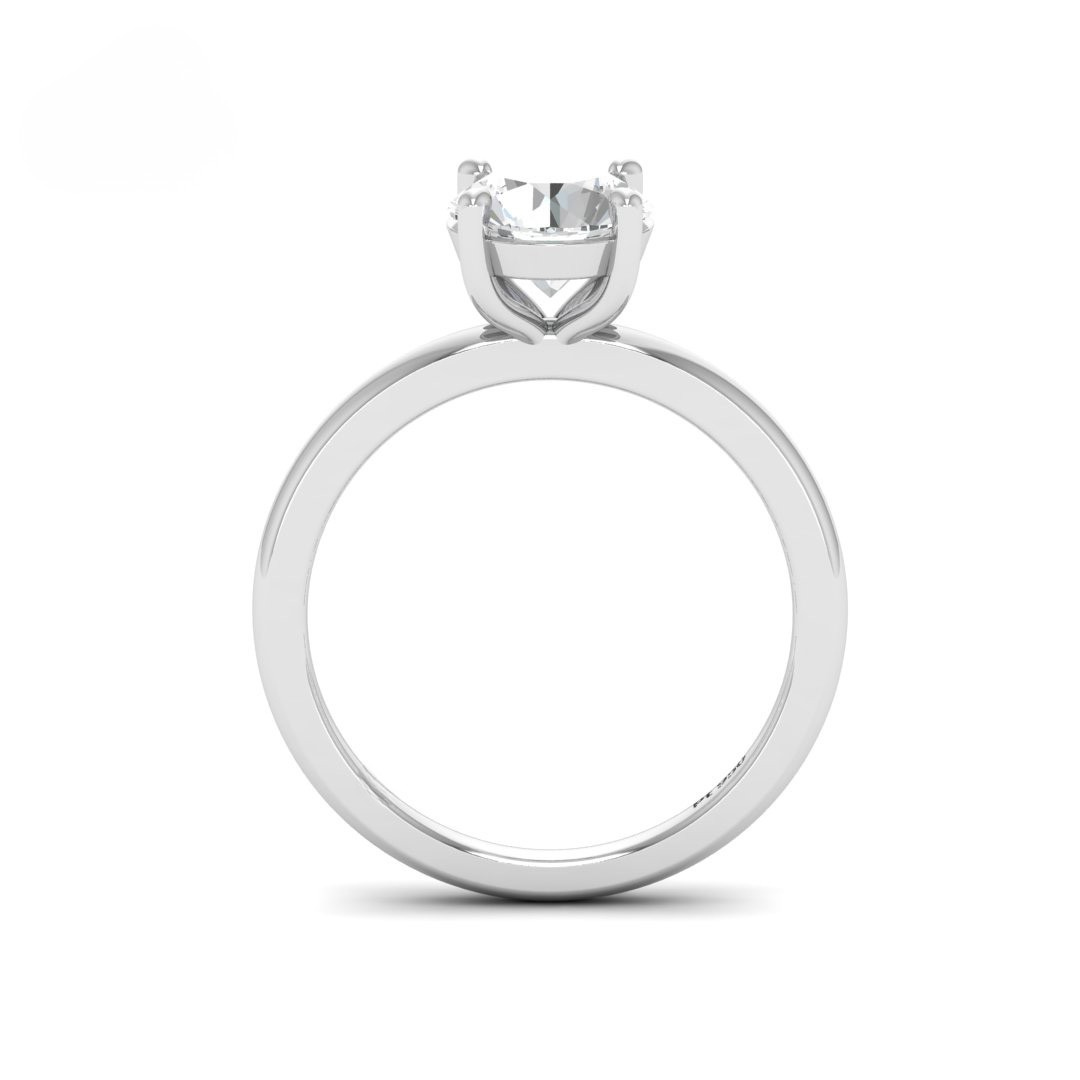 Anaya Solitaire Round Cut With Diamond Engagement Ring