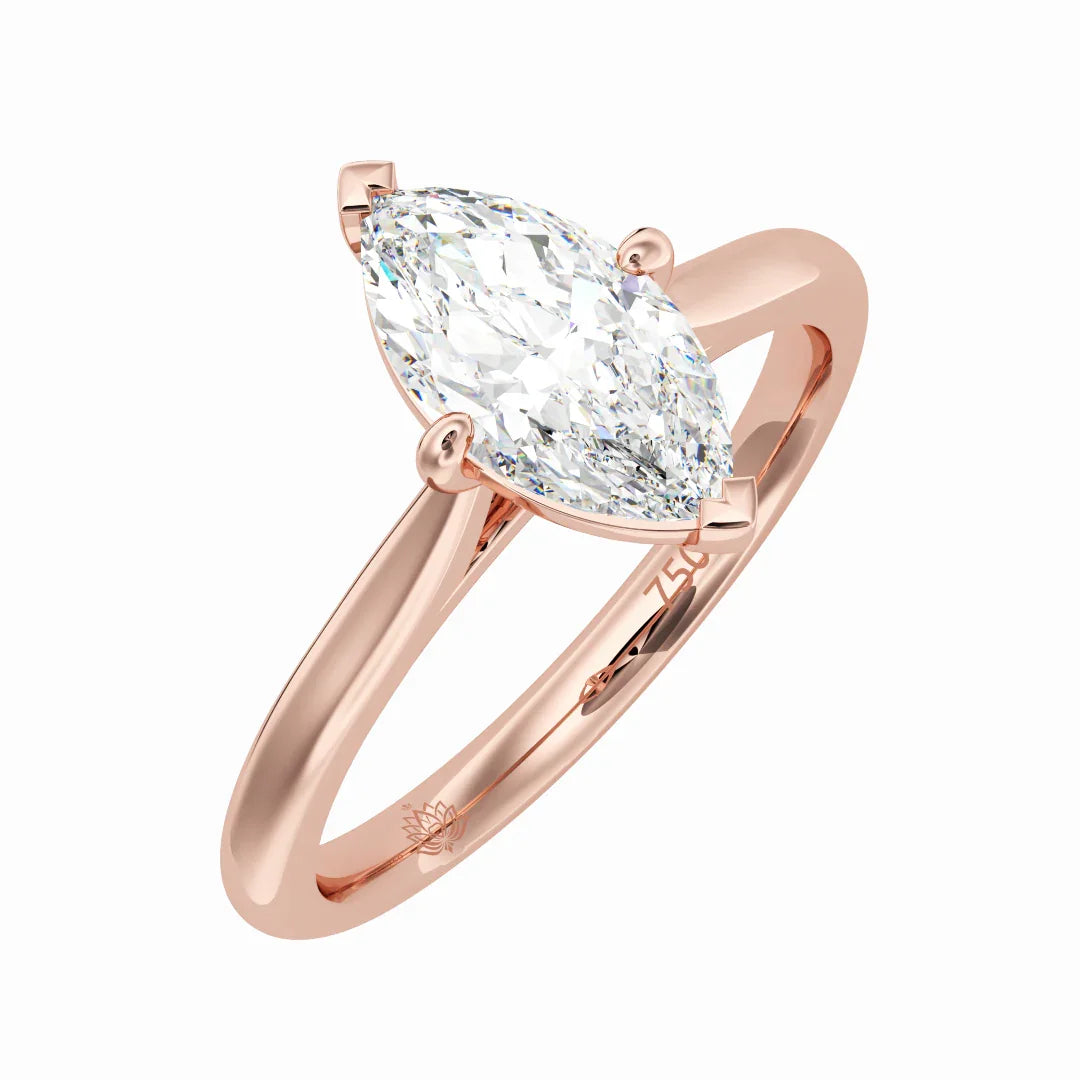 Vivienne Marquise Solitaire Diamond Ring