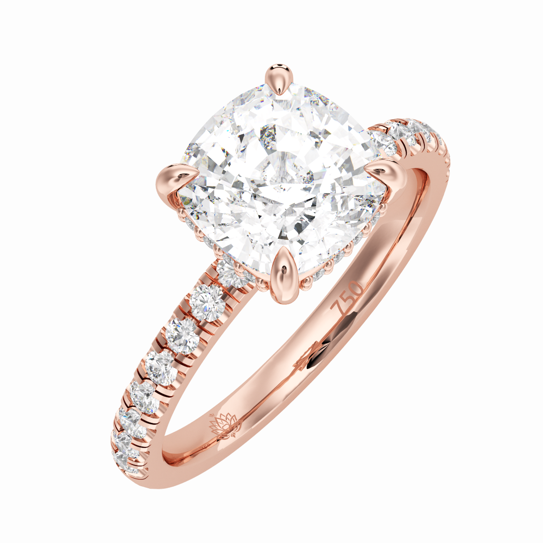 Delphine Lumière Cushion Cut Diamond Band