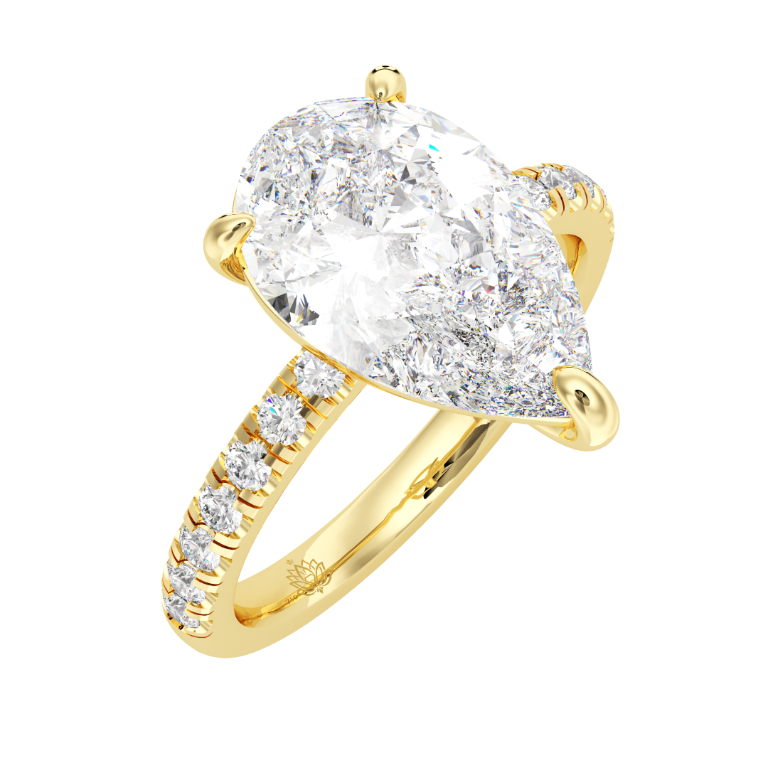 Evangeline Dewdrop Diamond Ring