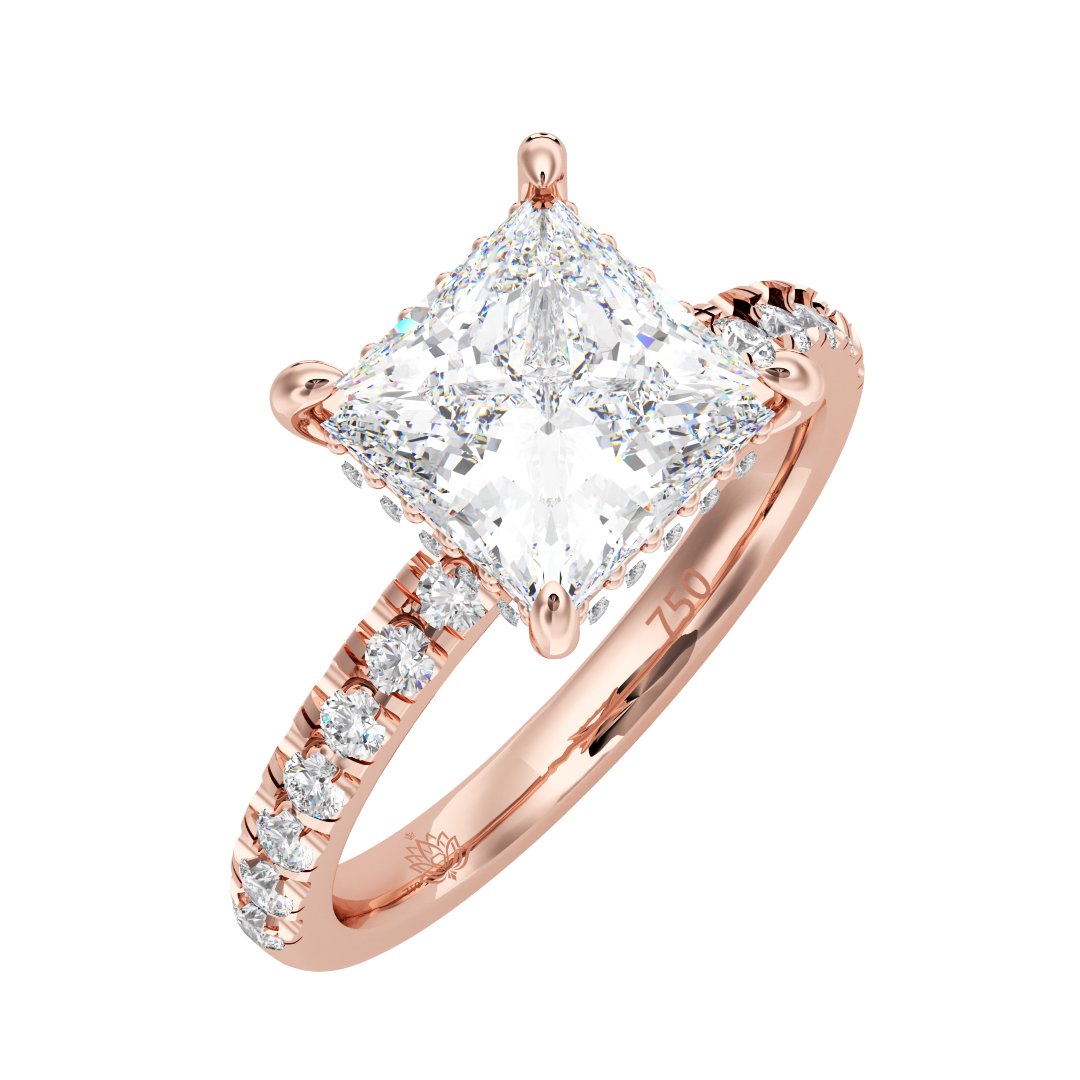 Aurelia Sovereign Princess Cut Solitaire Diamond Ring