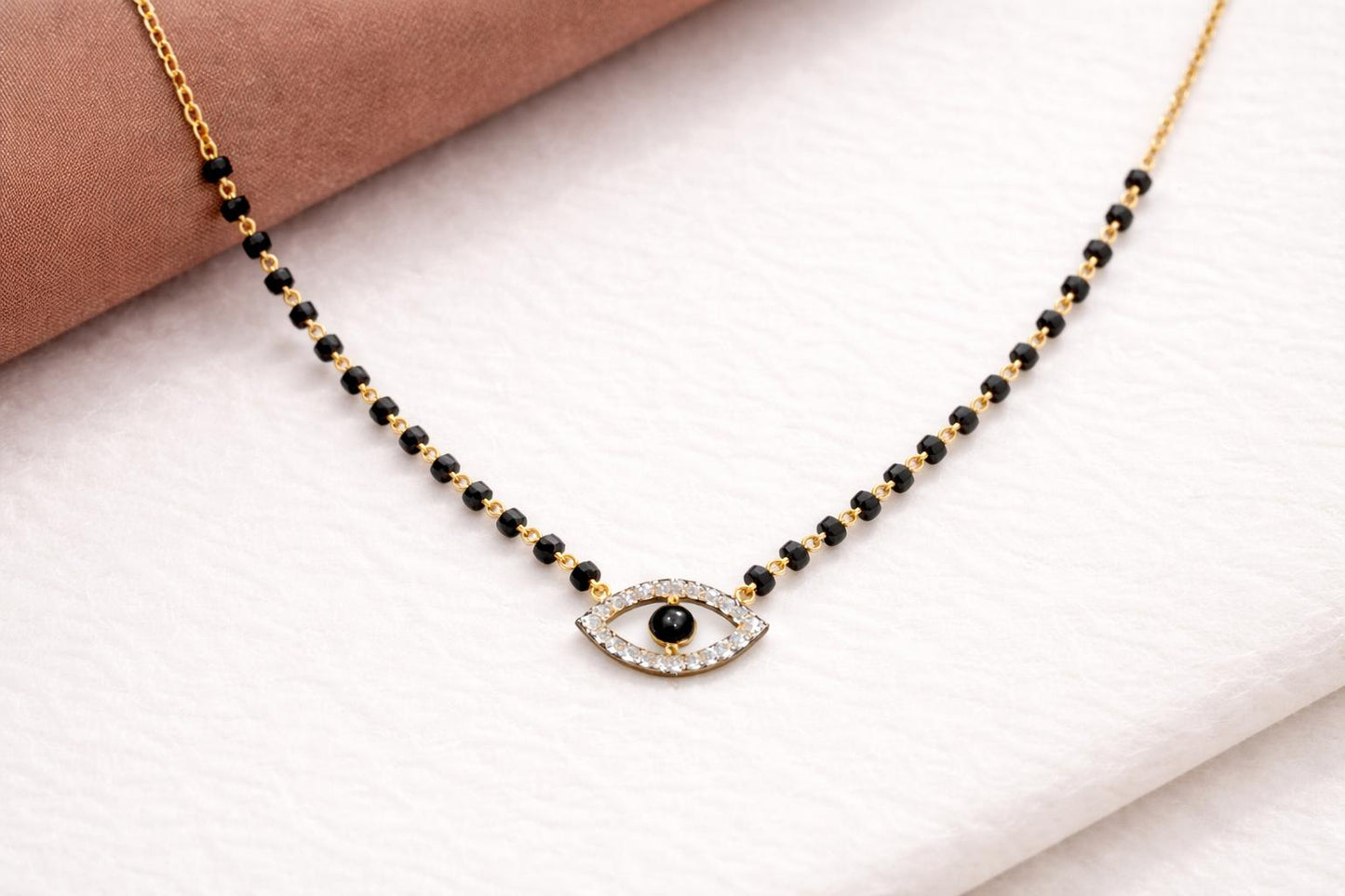 Anaya Evil Eye Magalsutra Necklace
