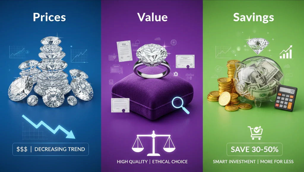 Lab Grown Diamonds: Prices, Value, and Savings 2025