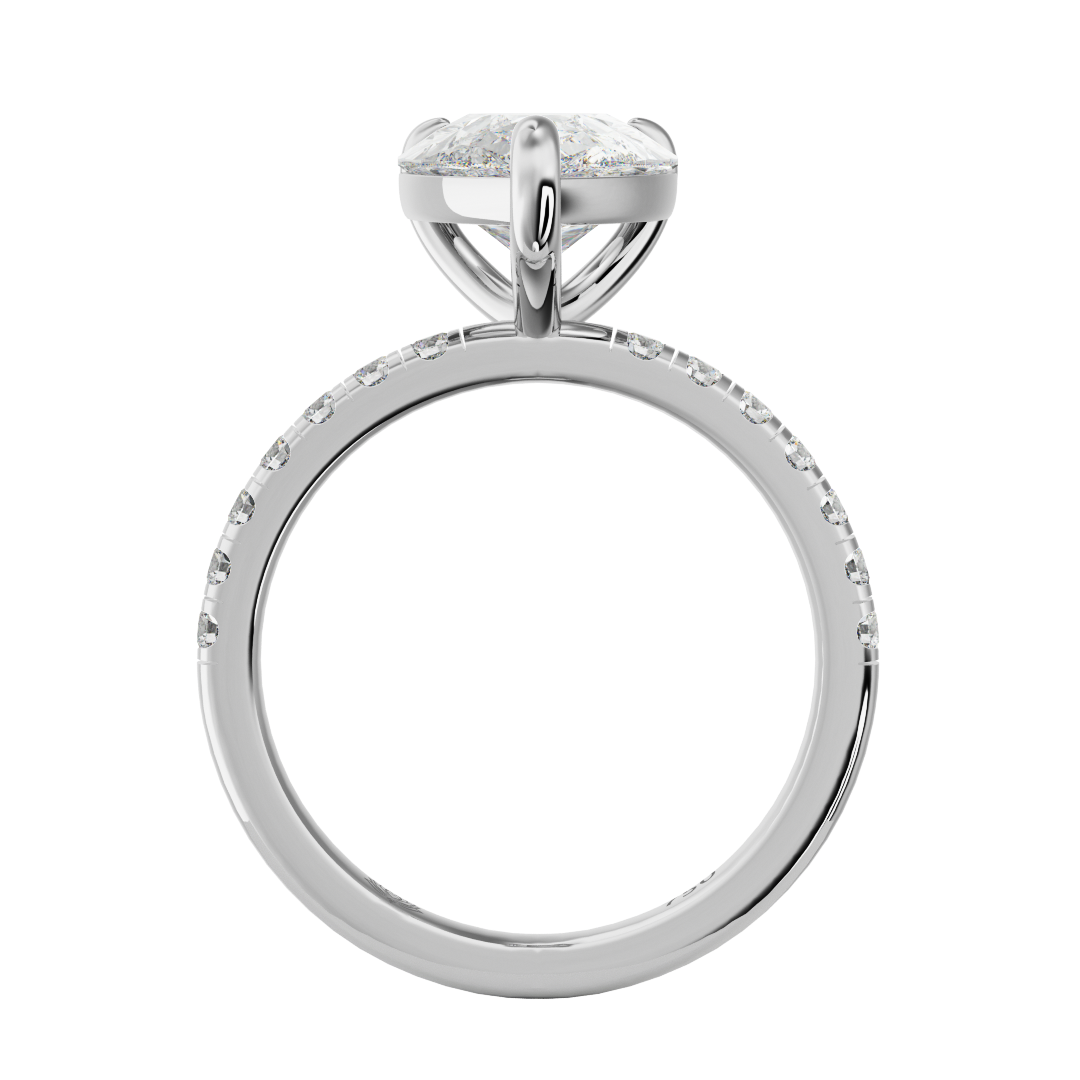 Evangeline Dewdrop Diamond Ring