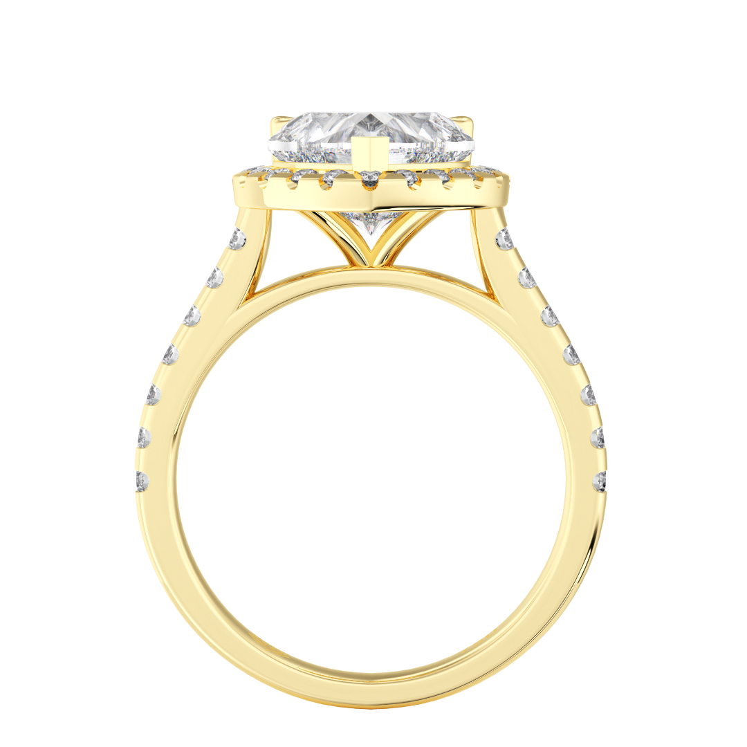 Brigitte Heart Shaped Diamond Engagement Ring