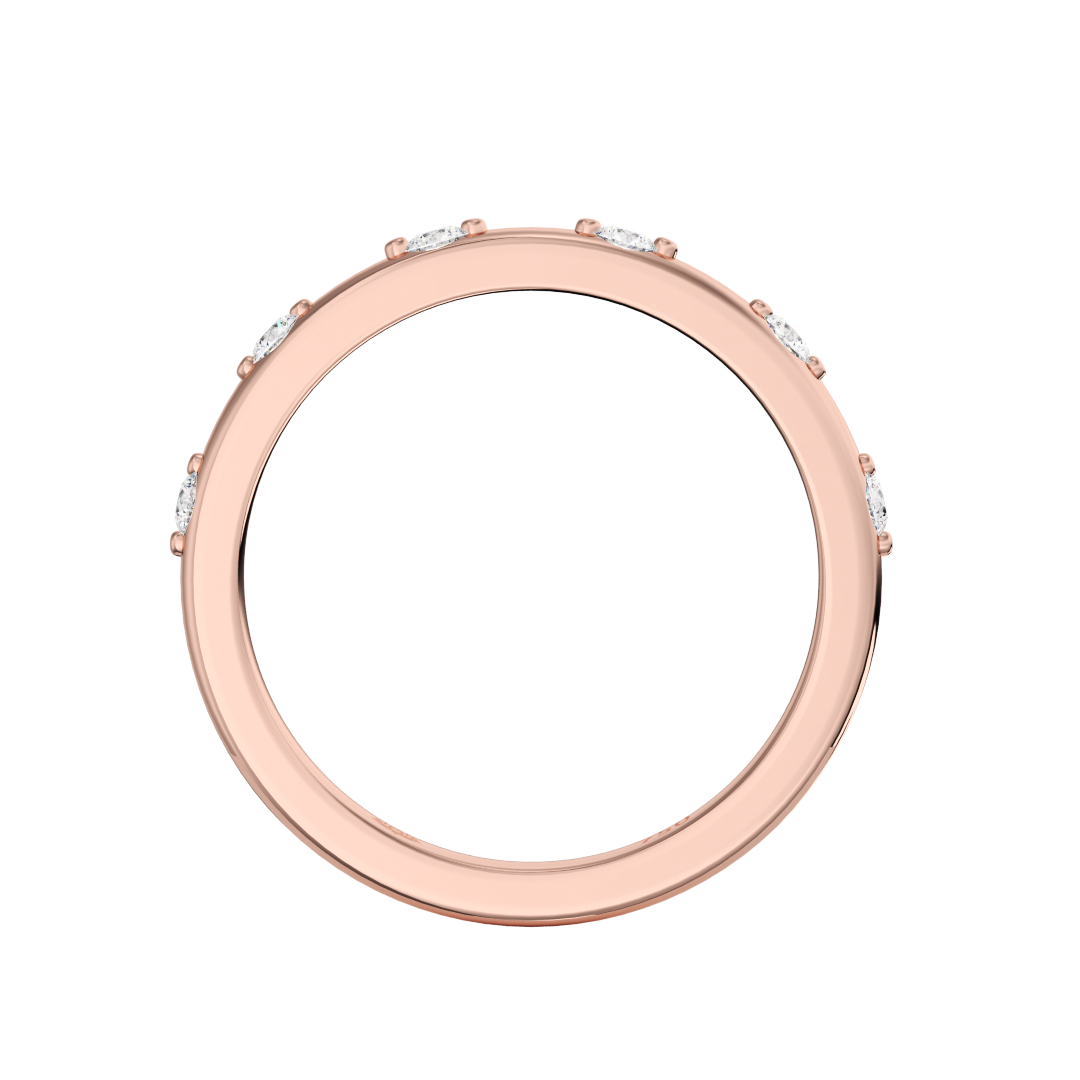 Serenity Round Spaced Diamond Band