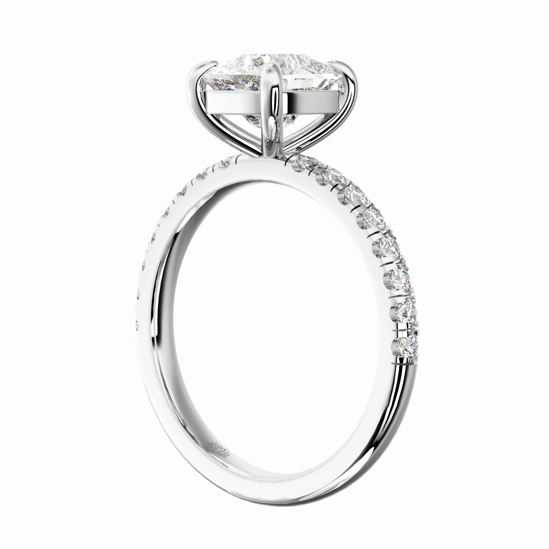 Celeste Velour Cushion Diamond Ring