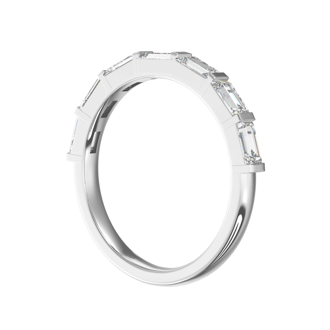 Theodora Baguette Cut Diamond Wedding Band