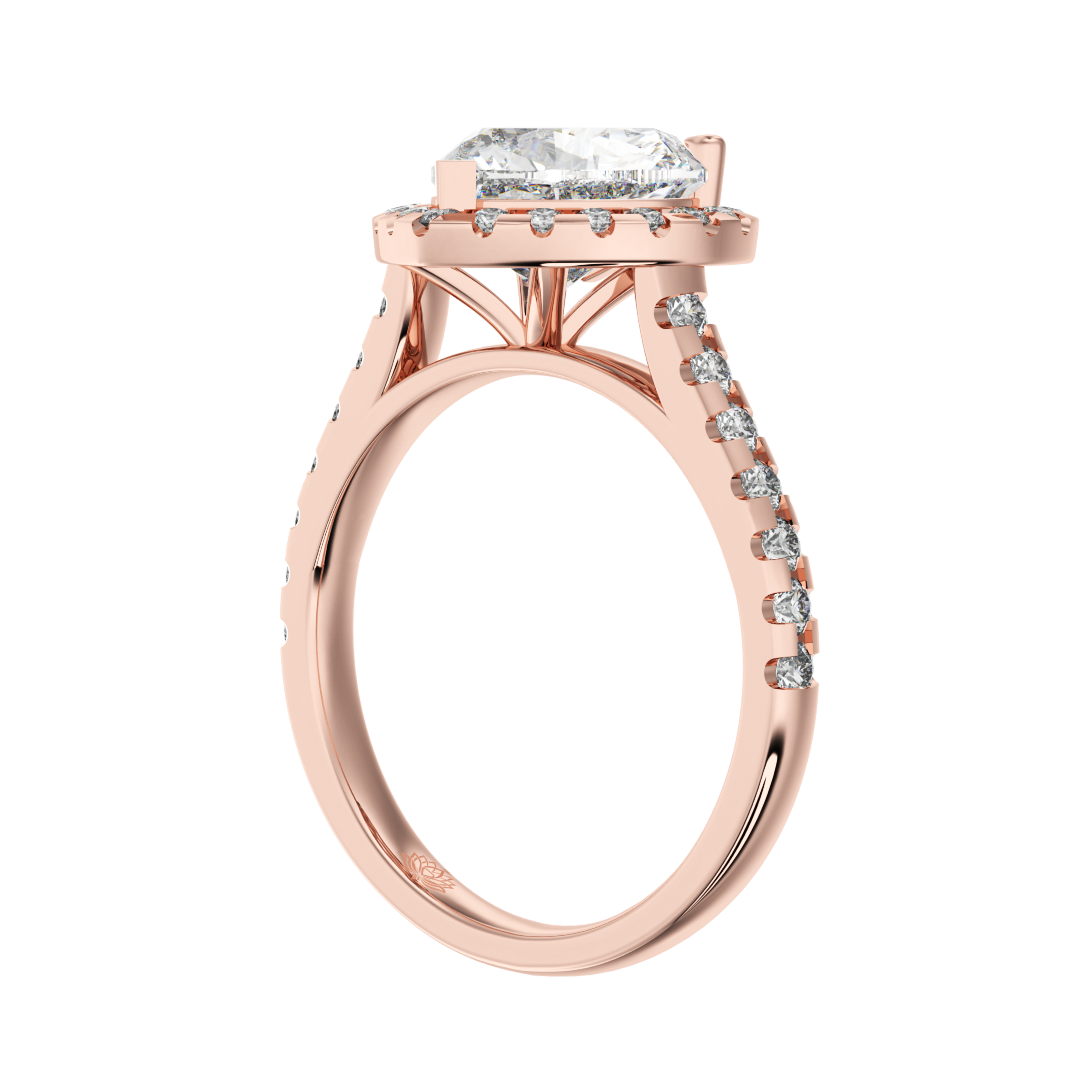Brigitte Heart Shaped Diamond Engagement Ring