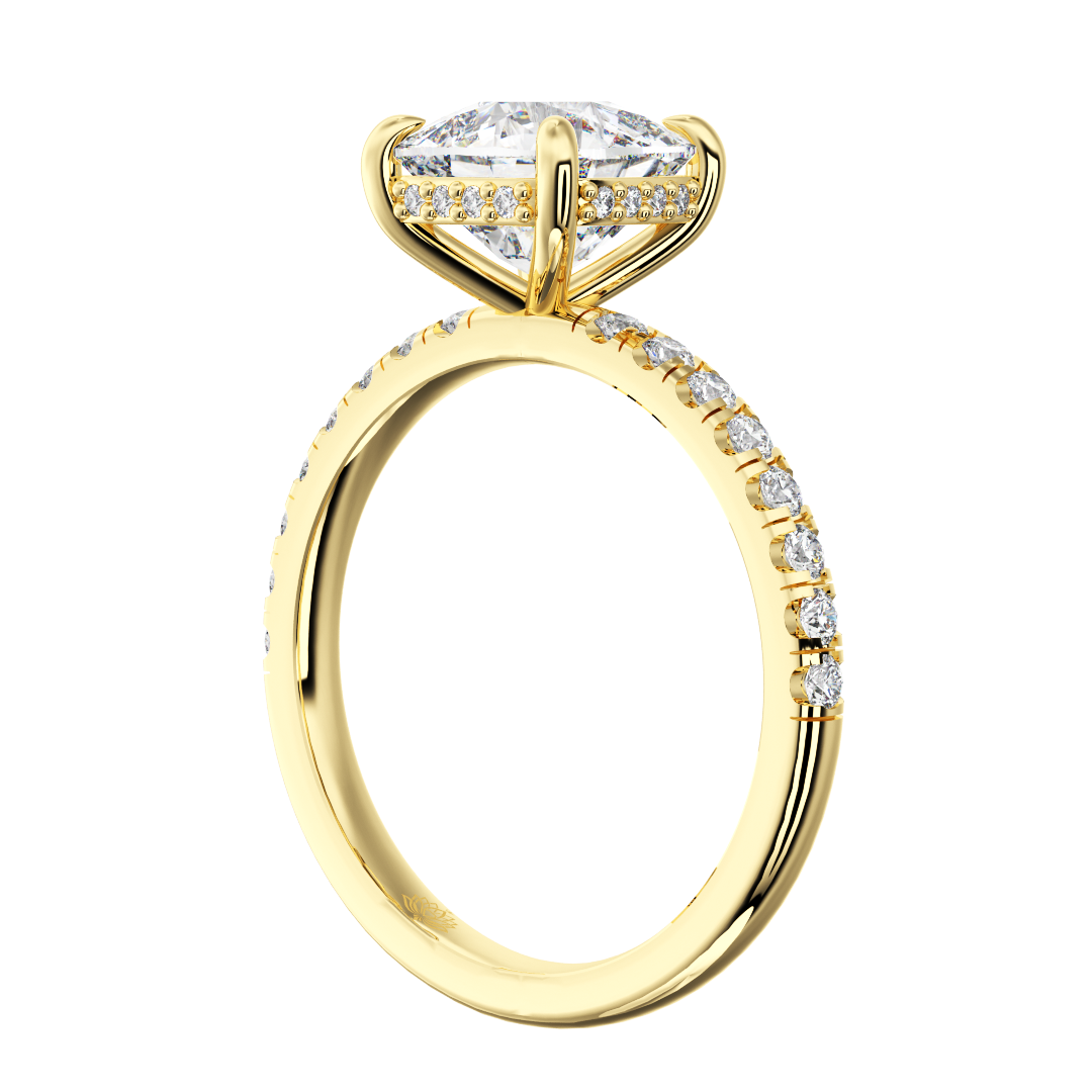 Delphine Lumière Cushion Cut Diamond Band