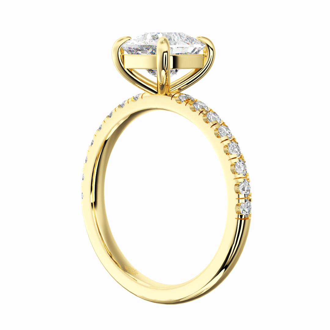 Celeste Velour Cushion Diamond Ring