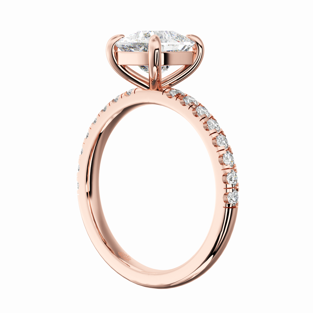 Celeste Velour Cushion Diamond Ring