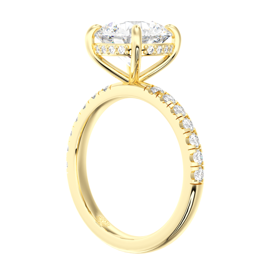Beatrice Luminescence Round Diamond Ring