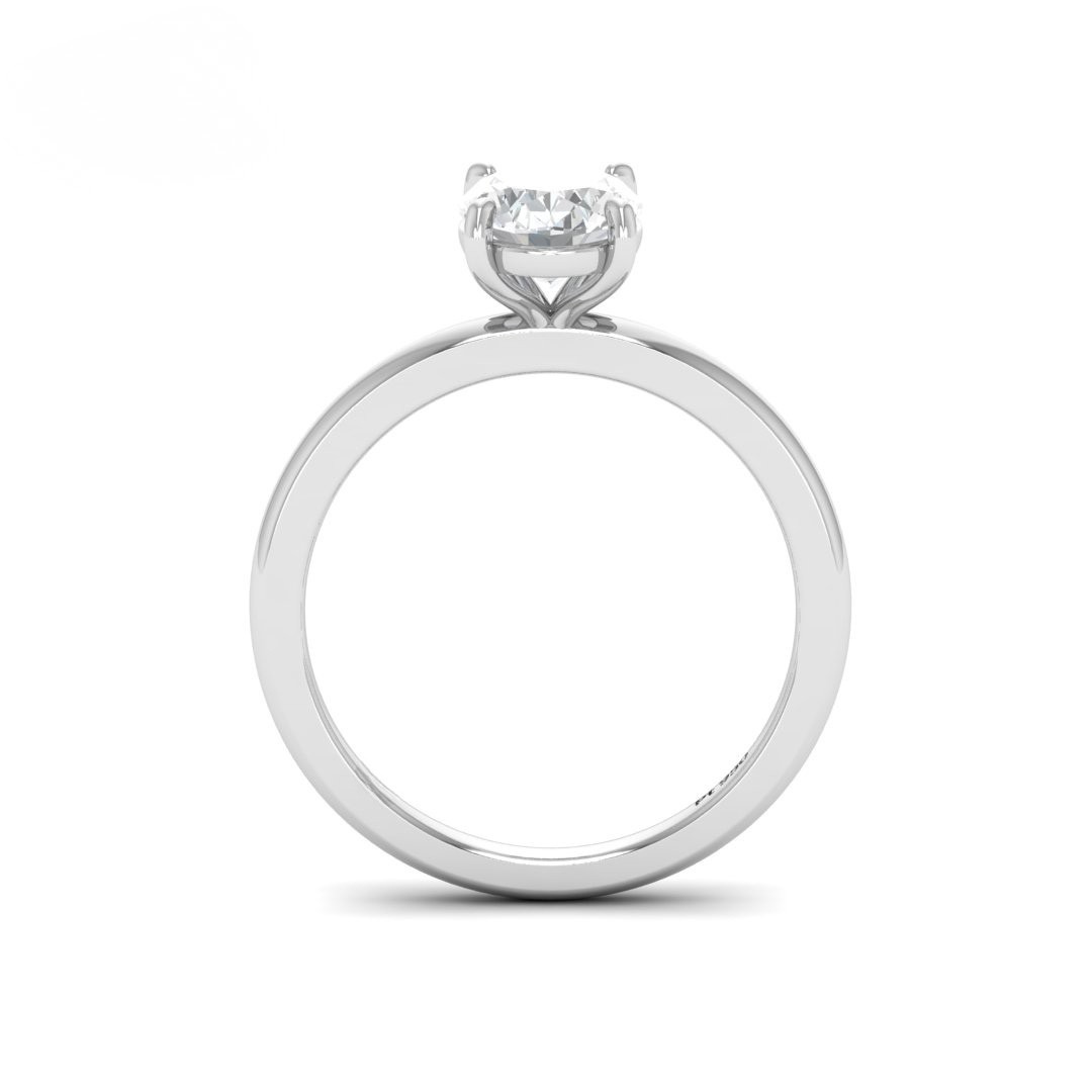 Anaya Solitaire Oval Cut With Diamond Engagement Ring