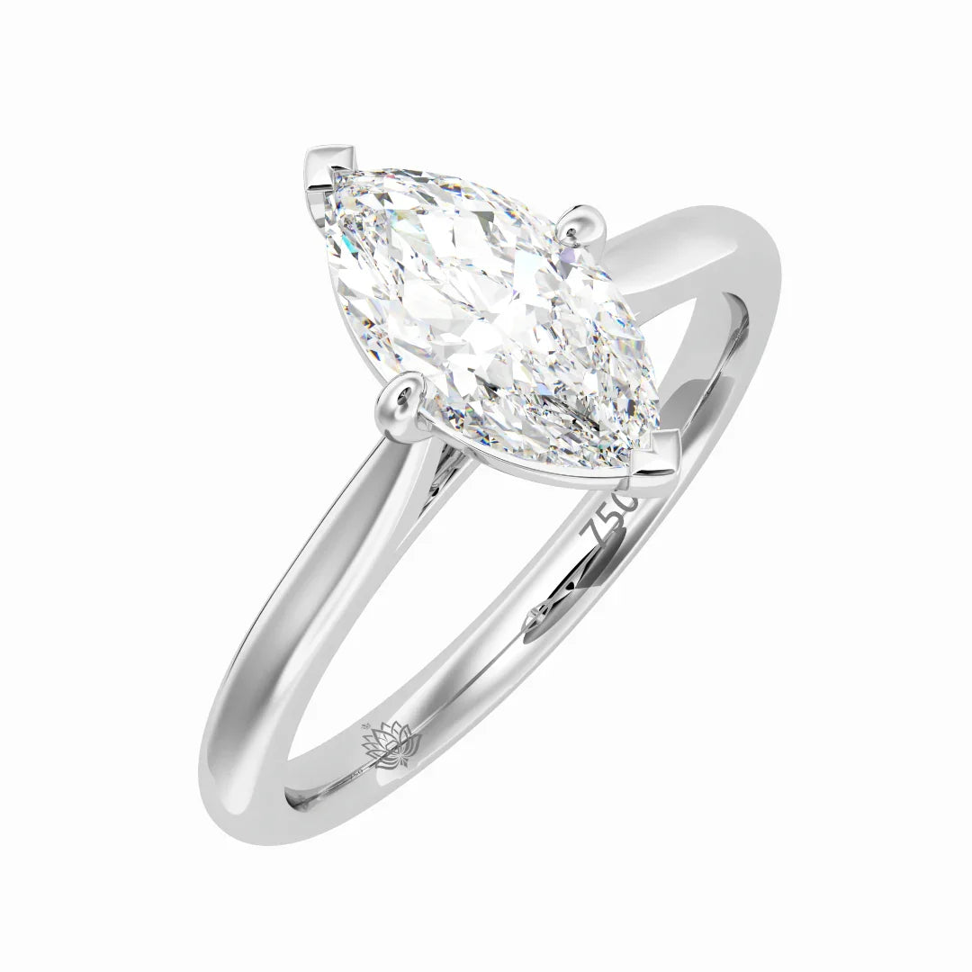 Vivienne Marquise Solitaire Diamond Ring