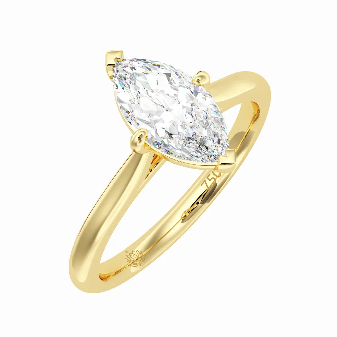 Vivienne Marquise Solitaire Diamond Ring