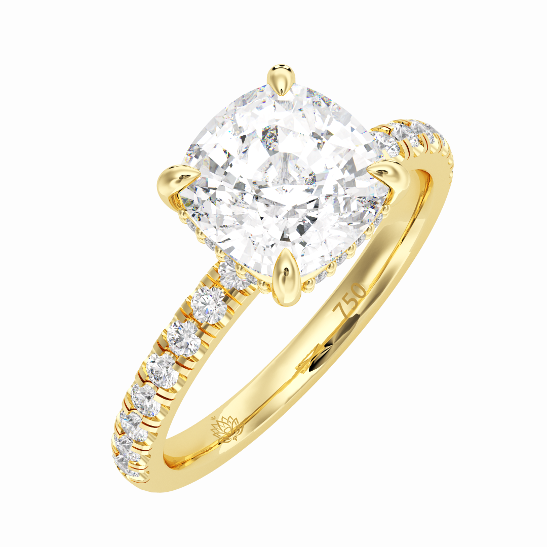 Delphine Lumière Cushion Cut Diamond Band