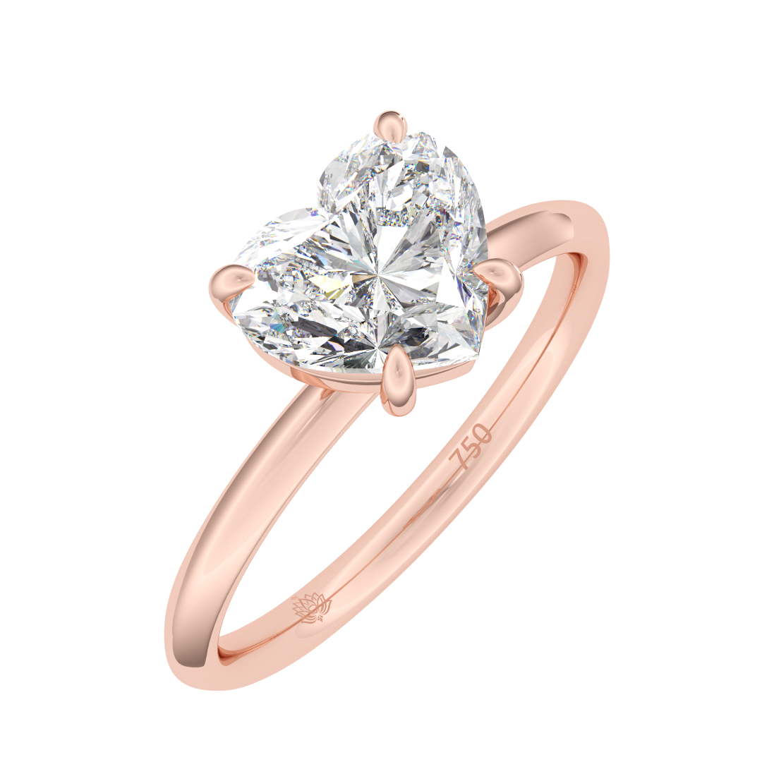 Fabienne Heart Diamond Engagement Ring